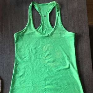 Lululemon Cool Racerback- Pistachio - Stain